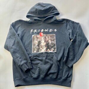Womens Large Horror Scary Movies Friends Parody Hooded Sweatshirt